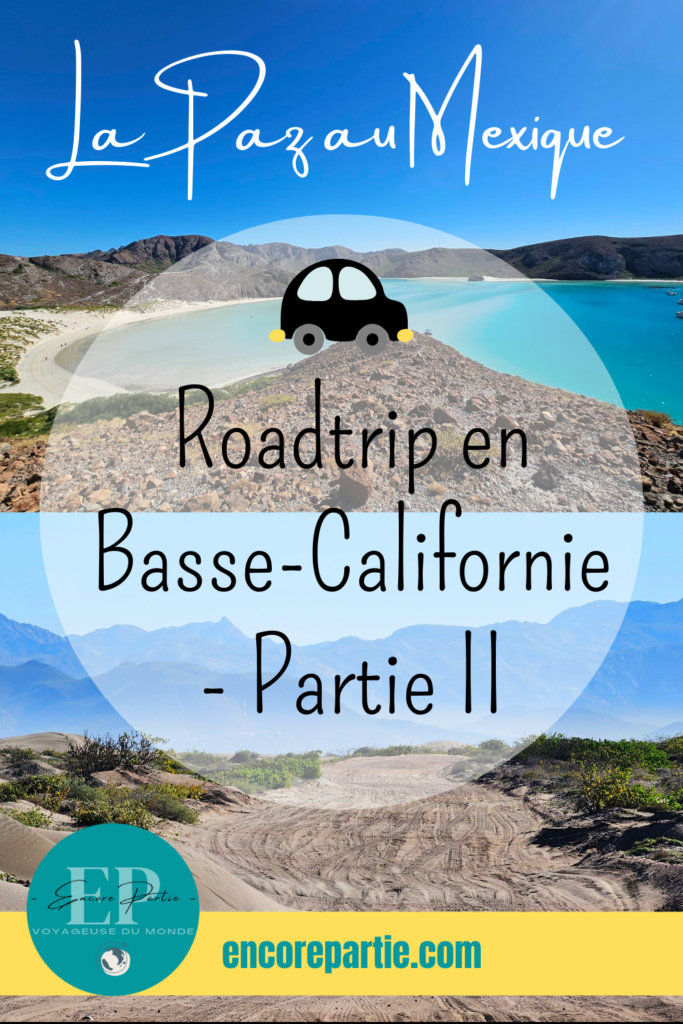 Promotion d'un roadtrip en Basse-Californie sur Pinterest