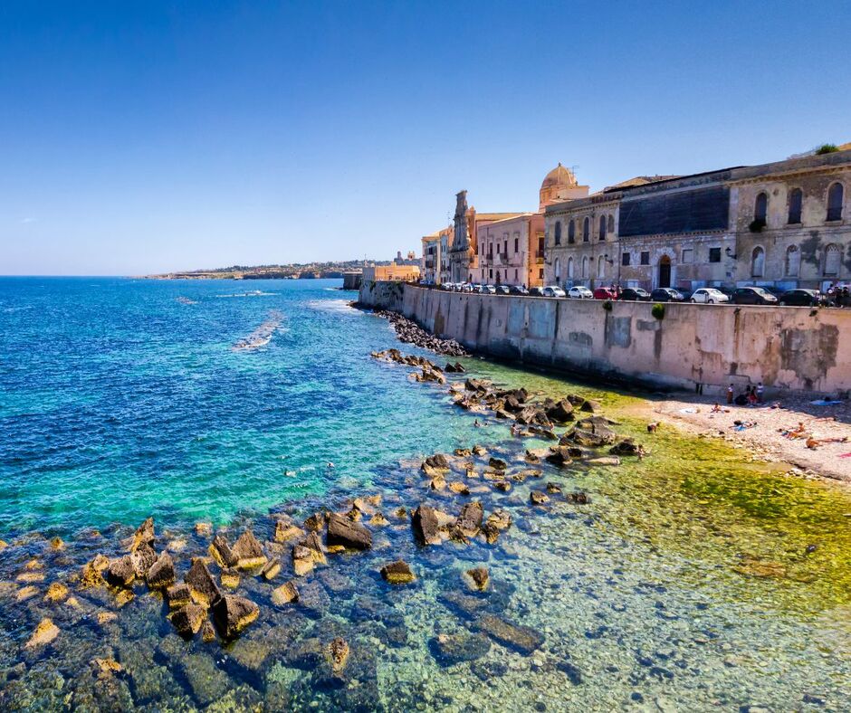 Ile d'Ortygia à Syracuse en Italie