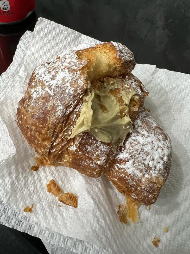 Pâtisserie à la crème de pistache