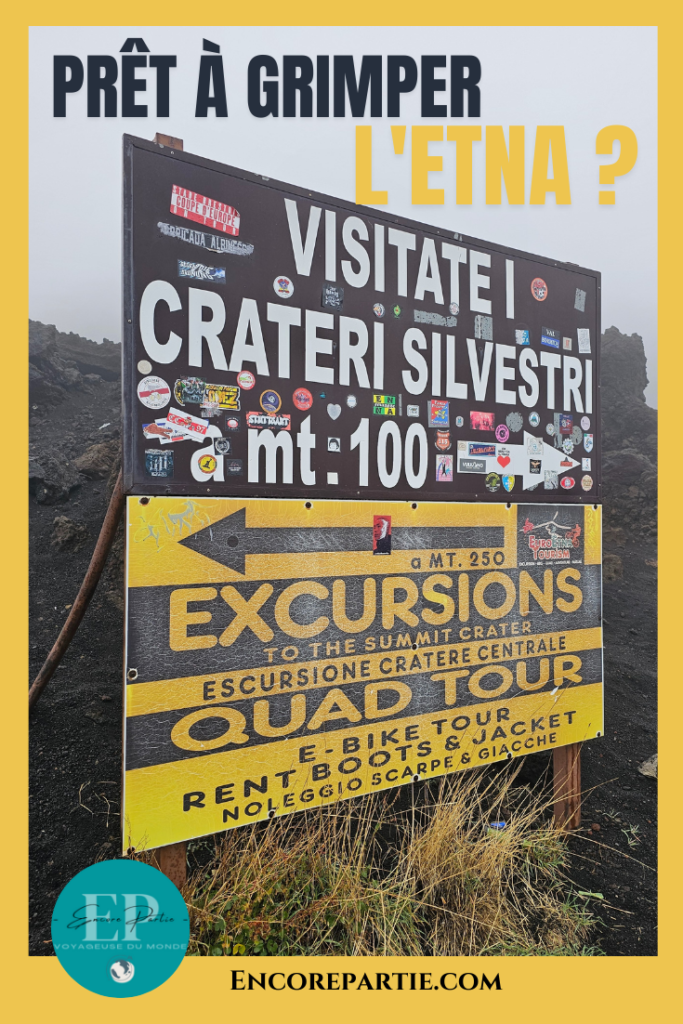 épingle Pinterest pour partager mon article de voyage Grimper l'Etna : Mon expérience volcanique en Sicile #italie #sicile #etna #volcan