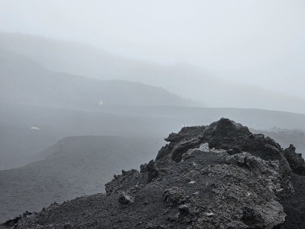 Visibilité diminuée sur le volcan Etna