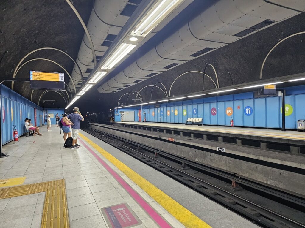 Station de métro de la ville de Rio