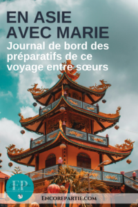 montage photo d'une épingle Pinterest pour promouvoir mon article de voyage En Asie avec Marie #vietnam #asie