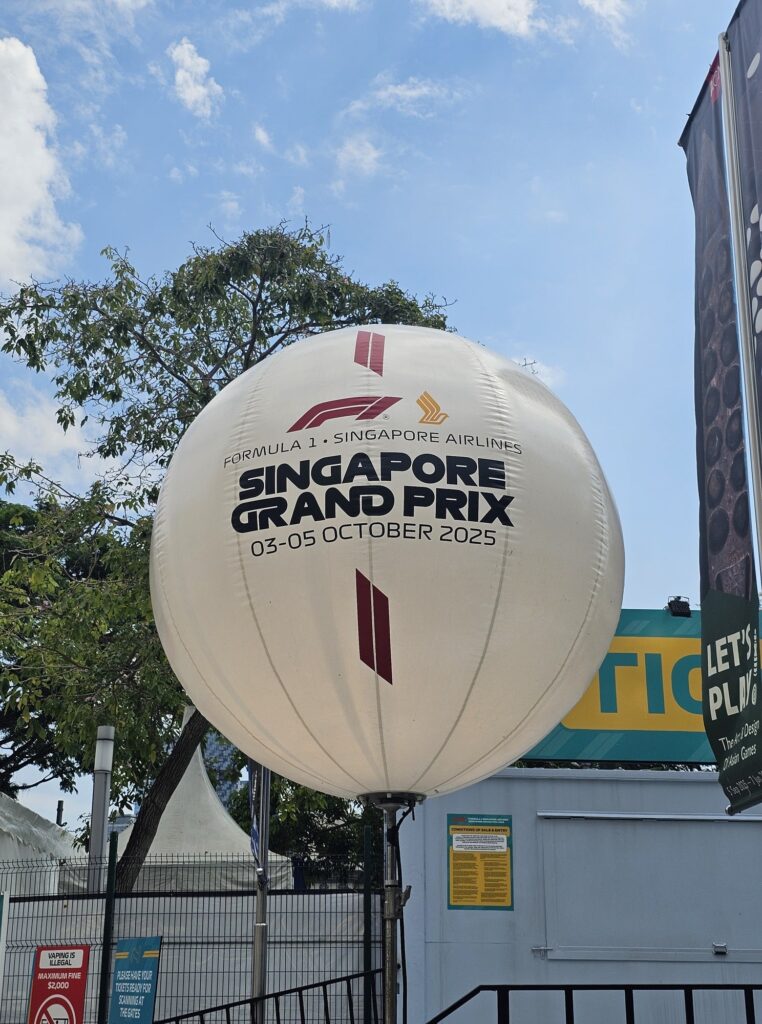 Annonce du Grand-Prix de course Formule 1 du 3 au 5 octobre 2025, pendant mon itinéraire au Vietnam