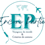 Logo Encore Partie, voyageuse du monde & Créatrice de contenu
