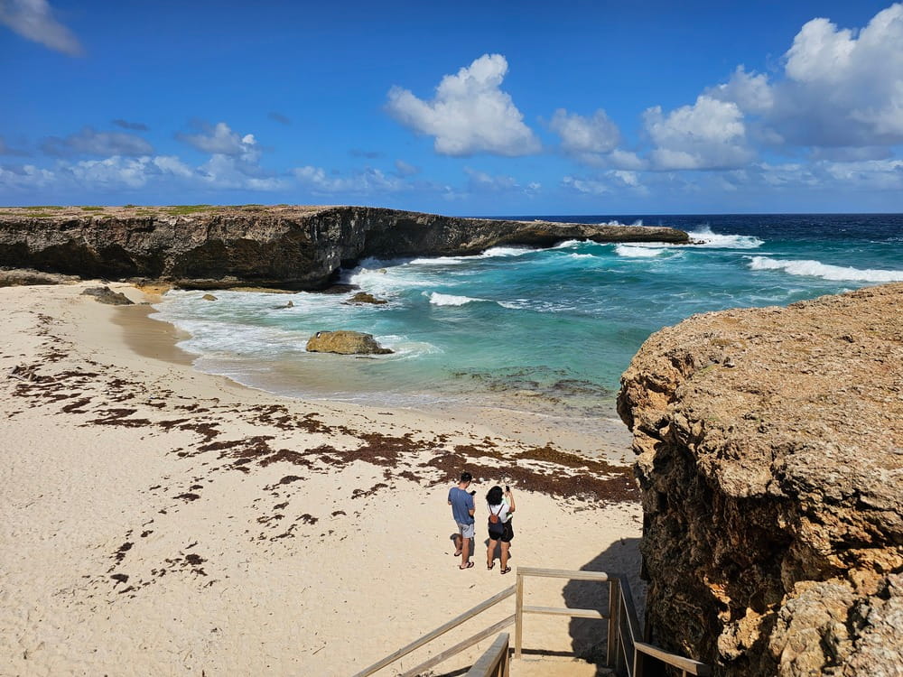 Plage de Boca Prins dans le parc national Arikok à voir en voyage à Aruba #aruba