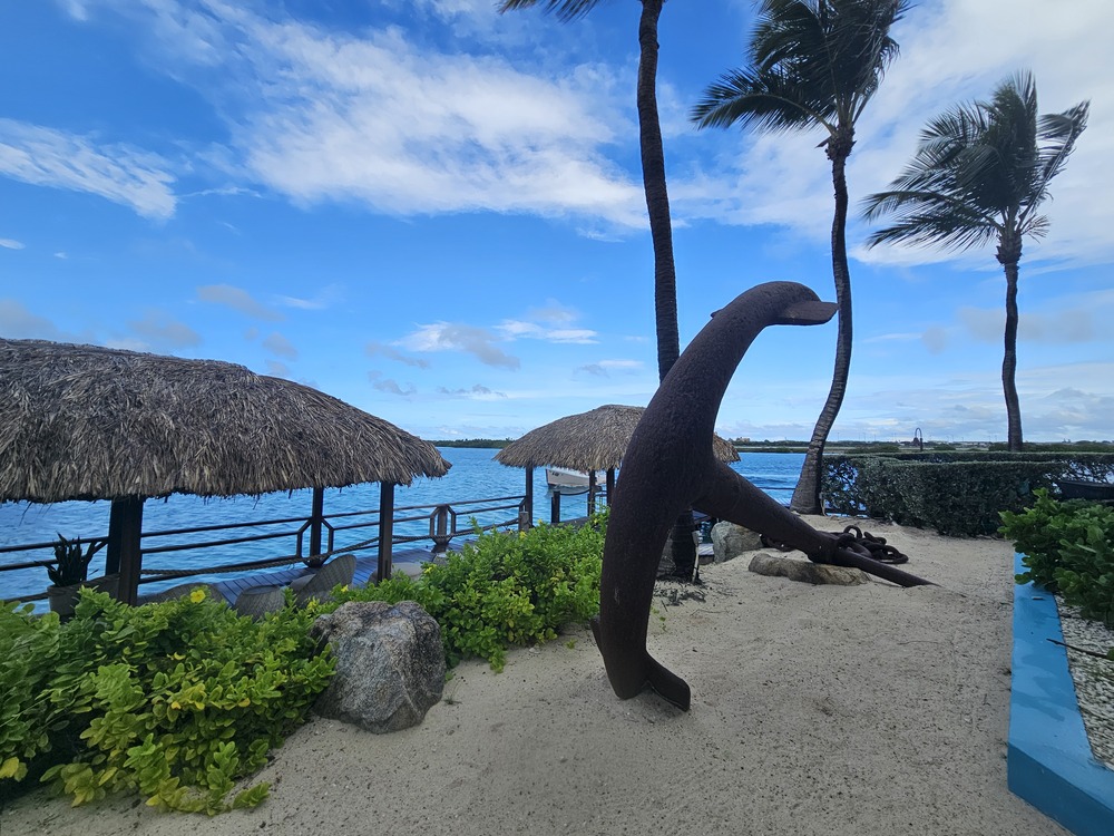 Iguana Beach sur l'île de la Renaissance à Aruba #aruba
