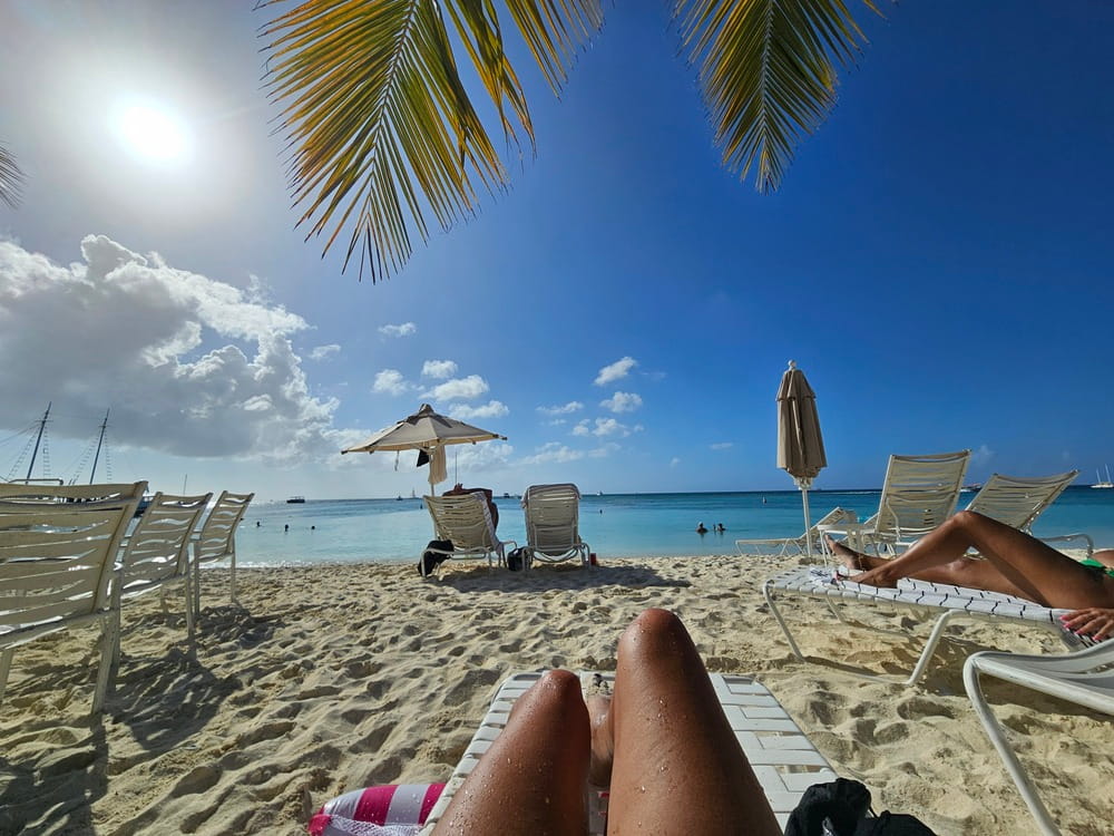 Lors de ma dernière journée de roadtrip à Aruba, je me suis fait bronzer au soleil à Palm Beach #aruba #roadtrip