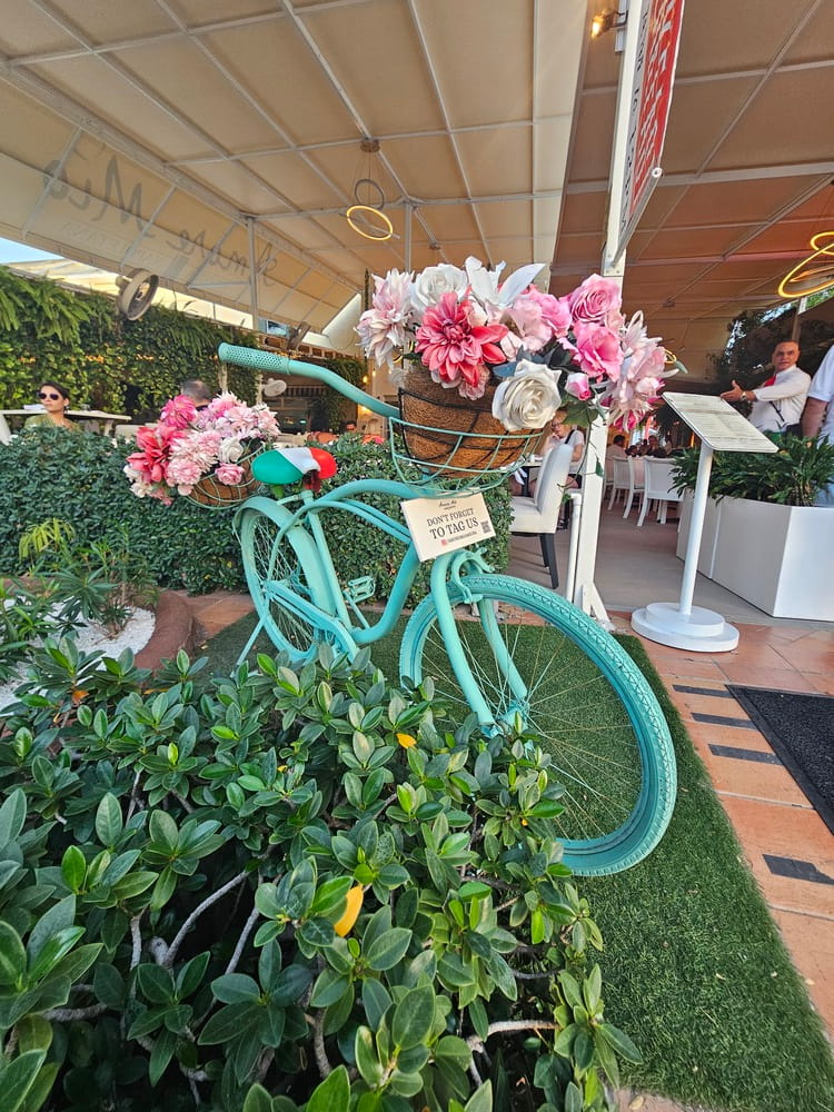 Vélo décoratif du centre ville de Palm Beach en voyage à Aruba #aruba #roadtrip