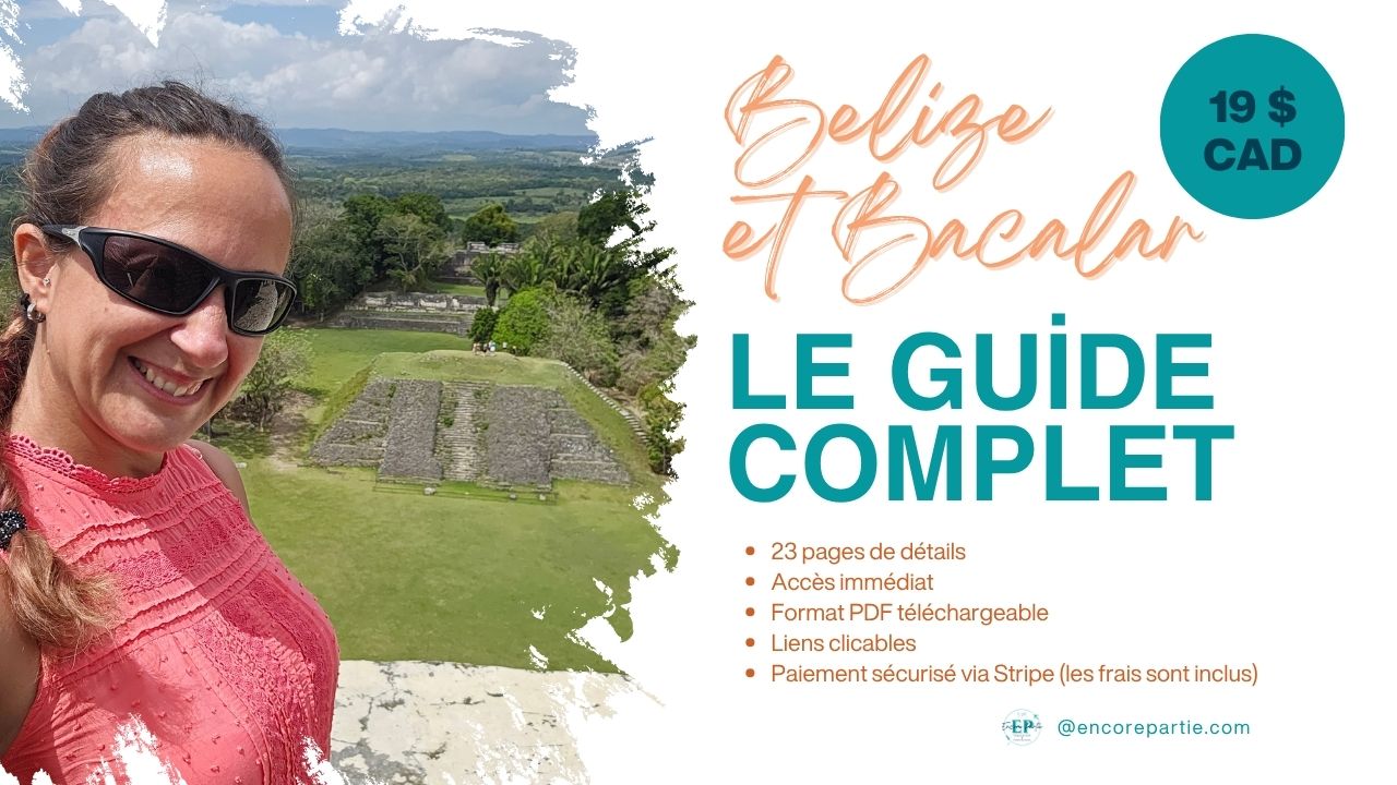 Guide de voyage à télécharger sur le Belize et Bacalar pour aider dans la planification de son itinéraire #belize #bacalar #mexique