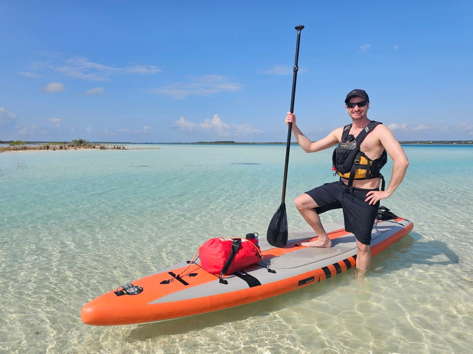Le Canal des Pirates est un incontournable pour faire du paddleboard à Bacalar #bacalar #mexique #SUP