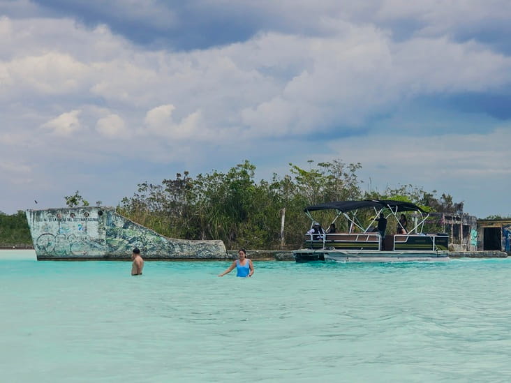 Canal des Pirates dans le Lagon des Sept Couleurs à Bacalar #bacalar #mexique